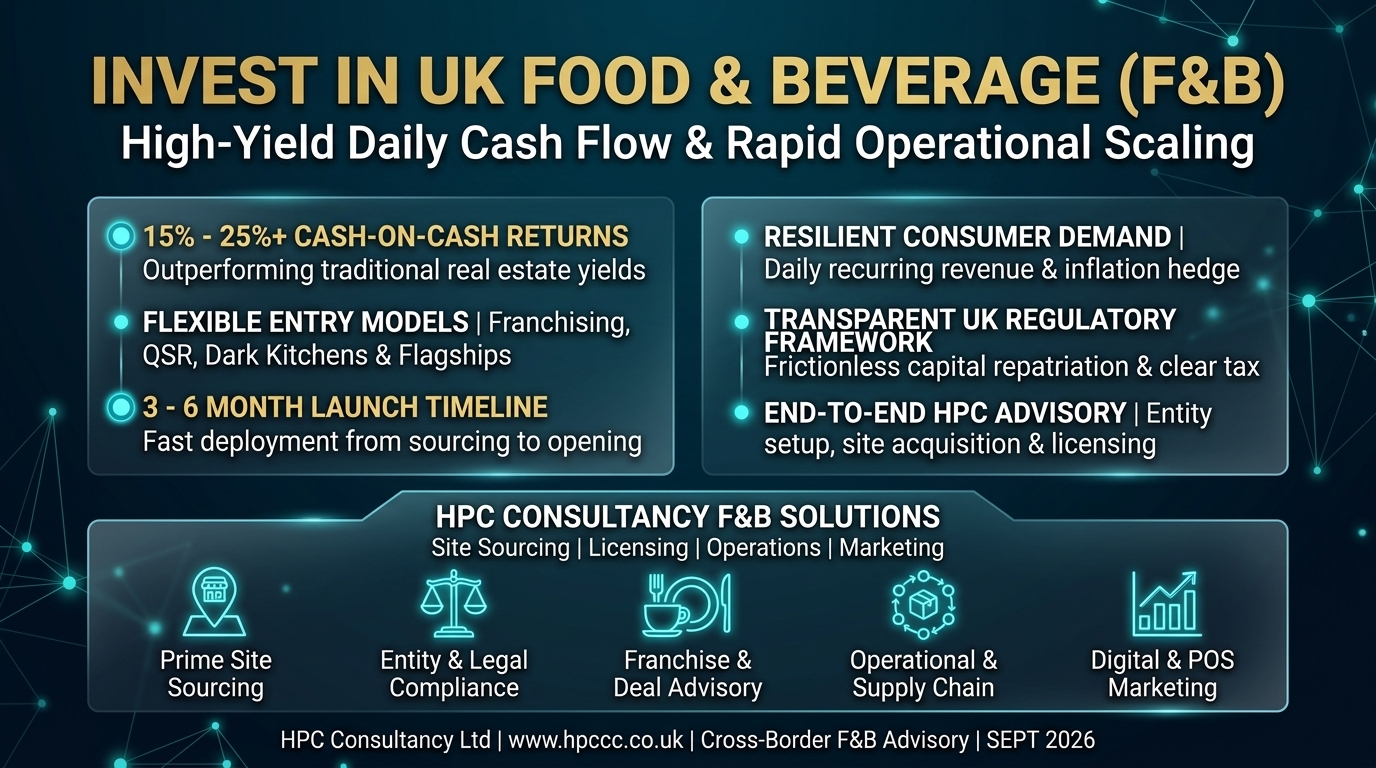 Why Taiwan Investors Must Consider the UK Food and Beverage Sector as Their Primary Entry Point